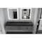 Castello Usa Nile 84-inch Gray Vanity Set with Black Top and Gold Handles CB-MC-84G-GLD-2053-BL - alternate 8